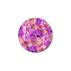 Flowers Blossom Bloom Nature Color Golf Ball Marker (4 Pack)