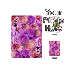 Flowers Blossom Bloom Nature Color Playing Cards 54 (mini)  by Sapixe