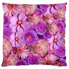 Flowers Blossom Bloom Nature Color Large Cushion Case (one Side) by Sapixe