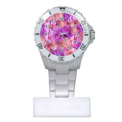 Flowers Blossom Bloom Nature Color Plastic Nurses Watch by Sapixe