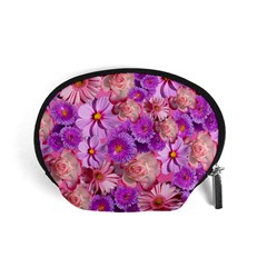 Flowers Blossom Bloom Nature Color Accessory Pouches (small)  by Sapixe