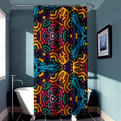 Grubby Colors Kaleidoscope Pattern Shower Curtain 36  X 72  (stall)  by Sapixe