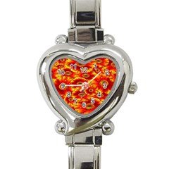 Gerbera Flowers Nature Plant Heart Italian Charm Watch by Sapixe