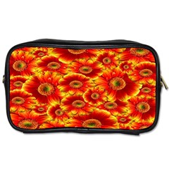 Gerbera Flowers Nature Plant Toiletries Bags by Sapixe