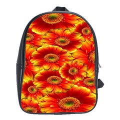 Gerbera Flowers Nature Plant School Bag (xl) by Sapixe