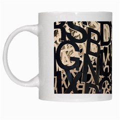 Pattern Design Texture Wallpaper White Mugs by Sapixe