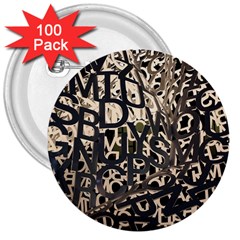 Pattern Design Texture Wallpaper 3  Buttons (100 Pack)  by Sapixe