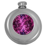 Fractal Art Digital Art Round Hip Flask (5 oz) Front