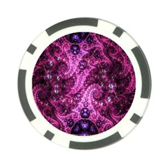 Fractal Art Digital Art Poker Chip Card Guard by Sapixe