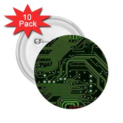 Board Computer Chip Data Processing 2 25  Buttons (10 Pack)  by Sapixe