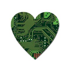 Board Computer Chip Data Processing Heart Magnet by Sapixe