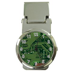 Board Computer Chip Data Processing Money Clip Watches by Sapixe