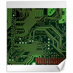 Board Computer Chip Data Processing Canvas 8  X 10  by Sapixe