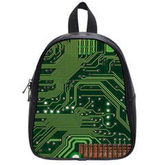 Board Computer Chip Data Processing School Bag (small) by Sapixe