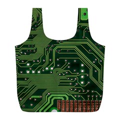 Board Computer Chip Data Processing Full Print Recycle Bags (l)  by Sapixe