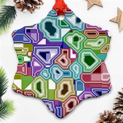 Board Interfaces Digital Global Snowflake Ornament (two Sides) by Sapixe