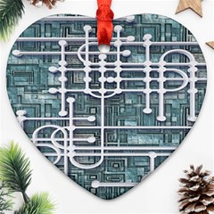 Board Circuit Control Center Ornament (Heart)