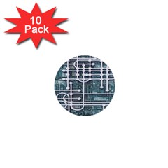 Board Circuit Control Center 1  Mini Buttons (10 pack) 