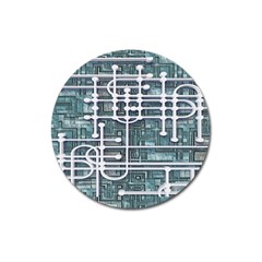 Board Circuit Control Center Magnet 3  (Round)