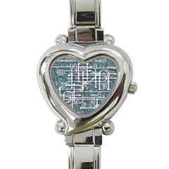 Board Circuit Control Center Heart Italian Charm Watch by Sapixe