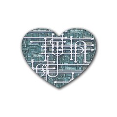 Board Circuit Control Center Heart Coaster (4 Pack)  by Sapixe