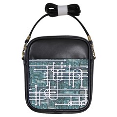 Board Circuit Control Center Girls Sling Bags