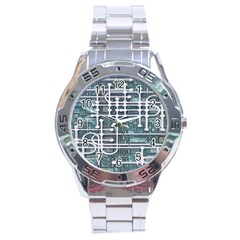 Board Circuit Control Center Stainless Steel Analogue Watch by Sapixe