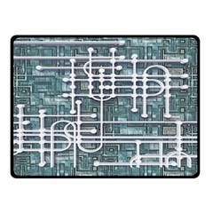 Board Circuit Control Center Double Sided Fleece Blanket (small)  by Sapixe