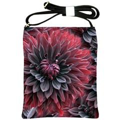 Flower Fractals Pattern Design Creative Shoulder Sling Bags by Sapixe