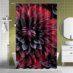 Flower Fractals Pattern Design Creative Shower Curtain 48  X 72  (small)  by Sapixe