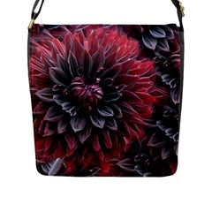 Flower Fractals Pattern Design Creative Flap Messenger Bag (l)  by Sapixe