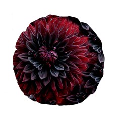 Flower Fractals Pattern Design Creative Standard 15  Premium Flano Round Cushions by Sapixe