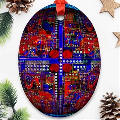 Board Interfaces Digital Global Ornament (oval)