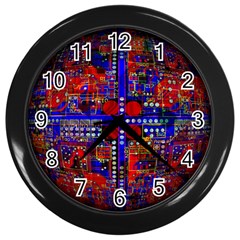 Board Interfaces Digital Global Wall Clocks (black) by Sapixe