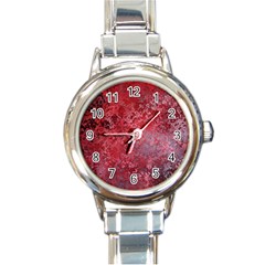 Background Texture Structure Round Italian Charm Watch by Sapixe