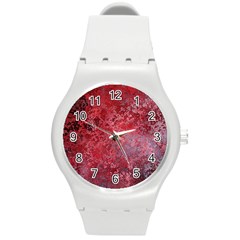 Background Texture Structure Round Plastic Sport Watch (m) by Sapixe