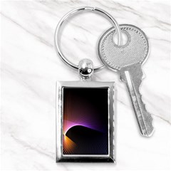 Star Graphic Rays Movement Pattern Key Chains (Rectangle) 