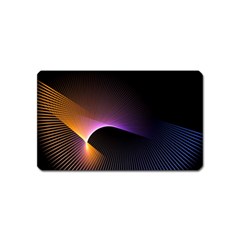 Star Graphic Rays Movement Pattern Magnet (Name Card)