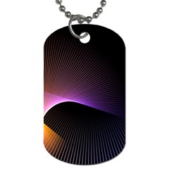 Star Graphic Rays Movement Pattern Dog Tag (One Side)