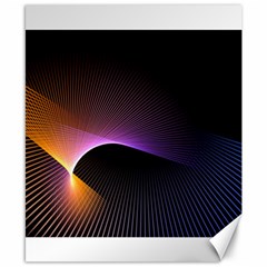 Star Graphic Rays Movement Pattern Canvas 8  x 10 