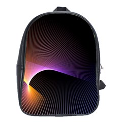 Star Graphic Rays Movement Pattern School Bag (Large)