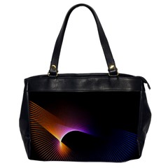 Star Graphic Rays Movement Pattern Office Handbags