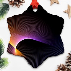 Star Graphic Rays Movement Pattern Ornament (Snowflake)