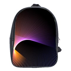 Star Graphic Rays Movement Pattern School Bag (XL)