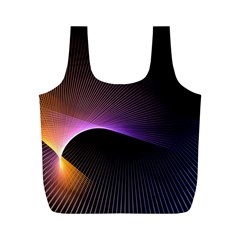 Star Graphic Rays Movement Pattern Full Print Recycle Bags (M) 