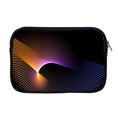 Star Graphic Rays Movement Pattern Apple MacBook Pro 17  Zipper Case