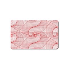 Red Pattern Abstract Background Magnet (name Card) by Sapixe