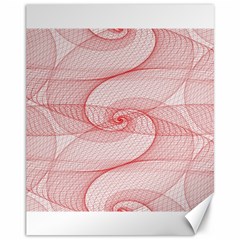 Red Pattern Abstract Background Canvas 11  X 14   by Sapixe