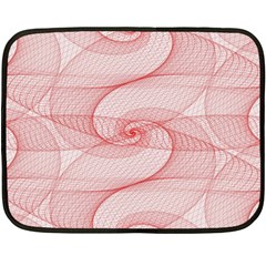 Red Pattern Abstract Background Fleece Blanket (mini) by Sapixe