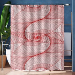 Red Pattern Abstract Background Shower Curtain 60  X 72  (medium)  by Sapixe